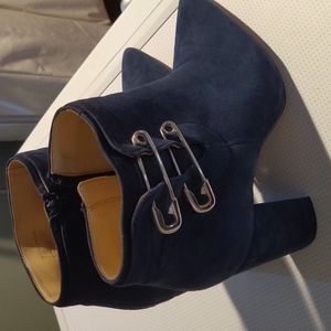Katy Perry Safety Pin Suede Booties
